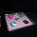 Awesome Zen Garden with Precious Garnet Sand & handmade acrylic rake Meditation Garden