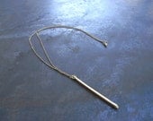 Gold Matchstick Necklace