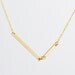 Diagon Gold - asymmetrical line bars necklace - modern sleek jewelry - edor  gift for her