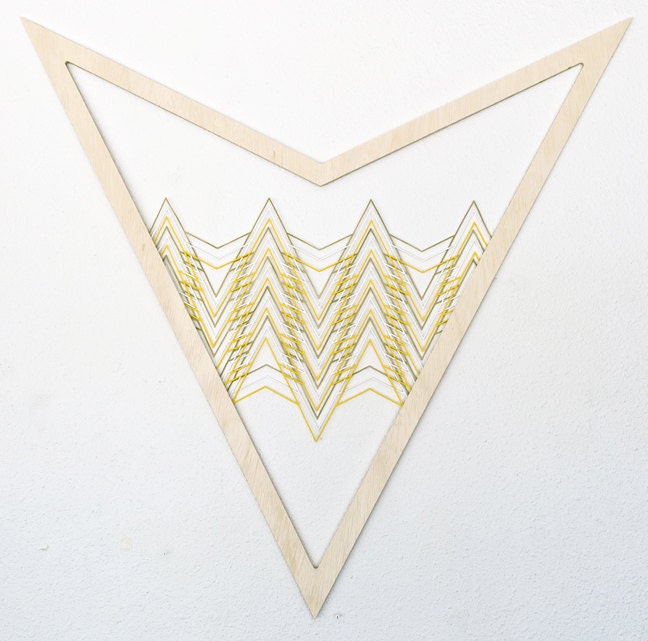Framed Heart Triangles Wall Hanging - sfettingis