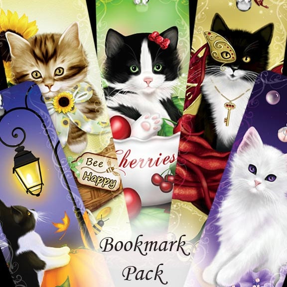 Cat Bookmark Set // 17 Bookmarks at over 50 percent off