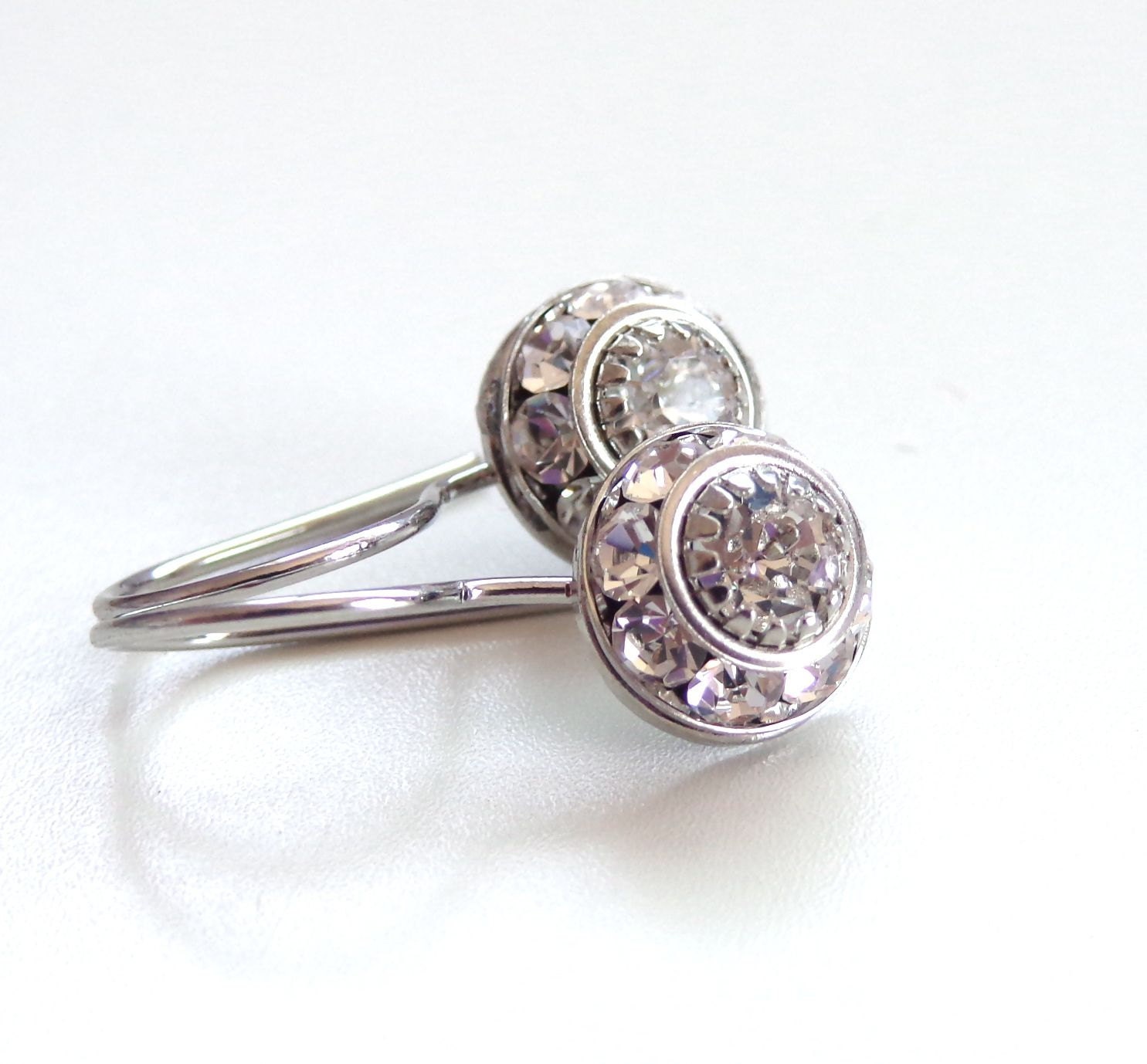 Vintage Swarovski Crystal Earring - Bridal Jewelry - Bridesmaid Jewelry