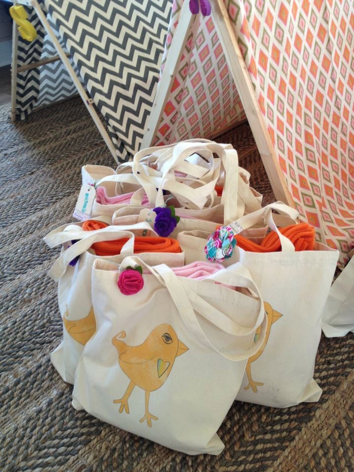 Little Bird Totes Perfect for valentine gift and stuffing and filling with art supplies books groceries diapers gym clothes swim trunks