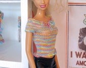 Sixth scale stretchy top for Barbie Fashion Royalty FR2 Pullip Momoko 27 cm Obitsu doll size fashion dolls tiny BJD.