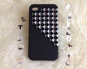 Studded  iphone4s case gunmetal stud ready to be ship next business day :)