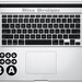 Konami Code vinyl decal for the Macbook Trackpad - Trackpad decal - Macbook decal - Car decal