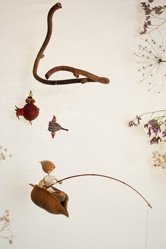 Doll mobile,  Waldorf inspired home decor, Natural  colors   - The Fisherman