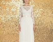 Long-Sleeved Lace Wedding Gown - Le Nouveau Gown - Made to Order