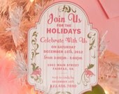 Flamingo Invitation - Tropical Baby Shower - Printables - Party Decorations