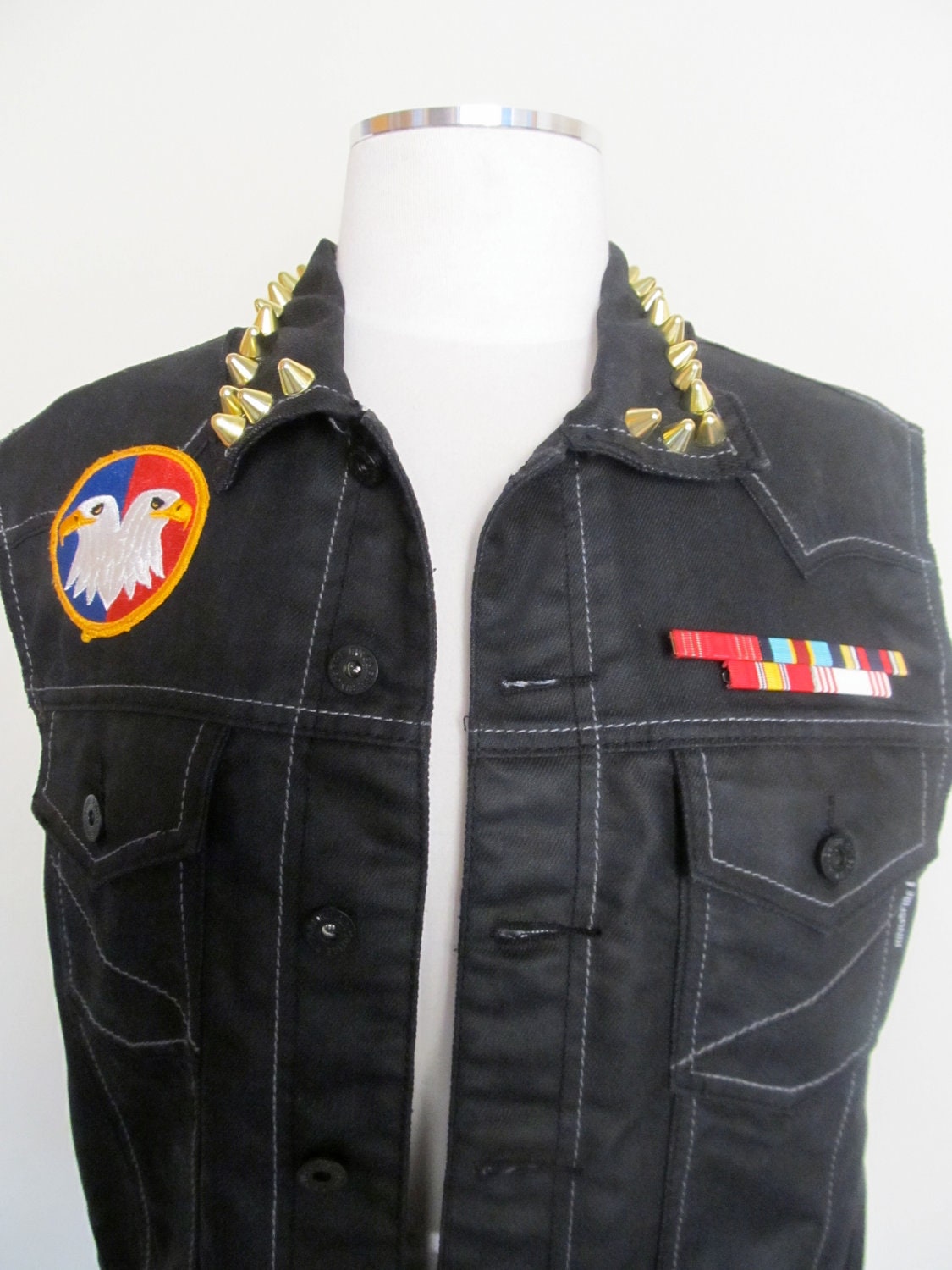 American Dreams Studded Denim Vest