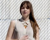 Pointed Layered Copper and Brass  Necklace