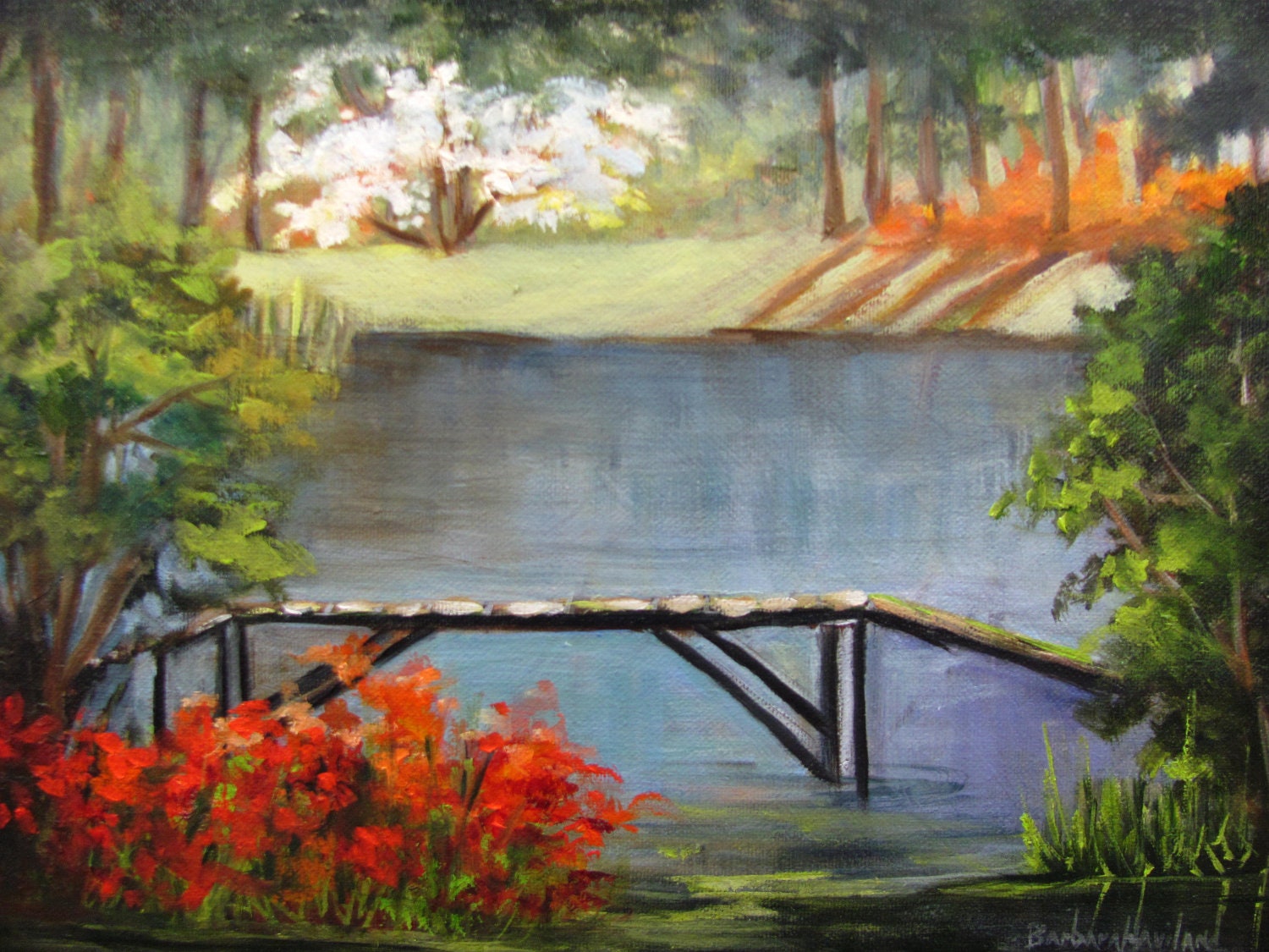 Azalea Garden Studio Clearance Landscape Barbara Haviland EBSQ team