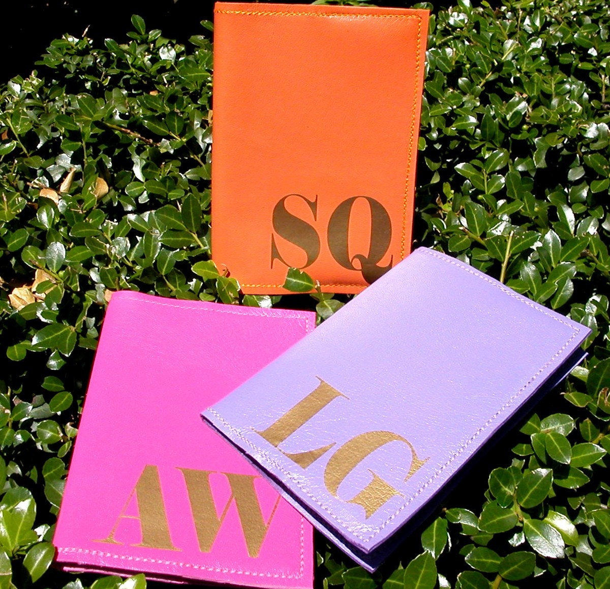 Mia Initial Leather Passport Holder, Personalized Passport Cover, Initial Leather Passport Cover, Passport Wallet,  Travel Wallet