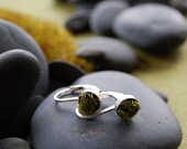 Gather Moss Earrings, Tiny