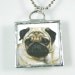 Pug Dog Soldered Pendant