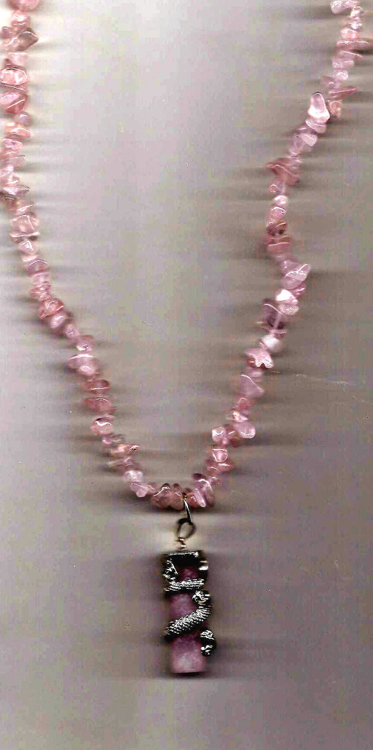 Mystery And Wonder The Rose Quartz Dragon Necklace
