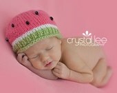 Watermelon Beanie newborn infant baby girl photography prop hat