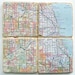 Chicago Map Coasters