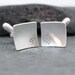SATELLITE, initial Cufflinks, Cuff links, for men, sterling, silver, Keepsake