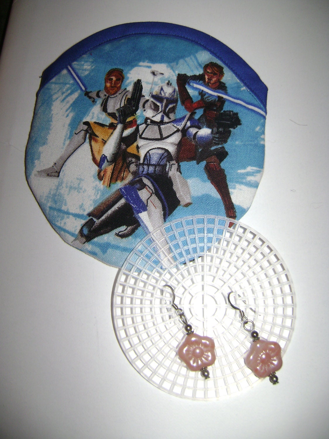 Travel Earring or Earbud Pouch Padded Case - Star Wars Clone Wars