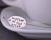 Mother of the Bride Jewelry, Sterling Silver Bangle Bracelet, Mother of the Groom Wedding Jewelry