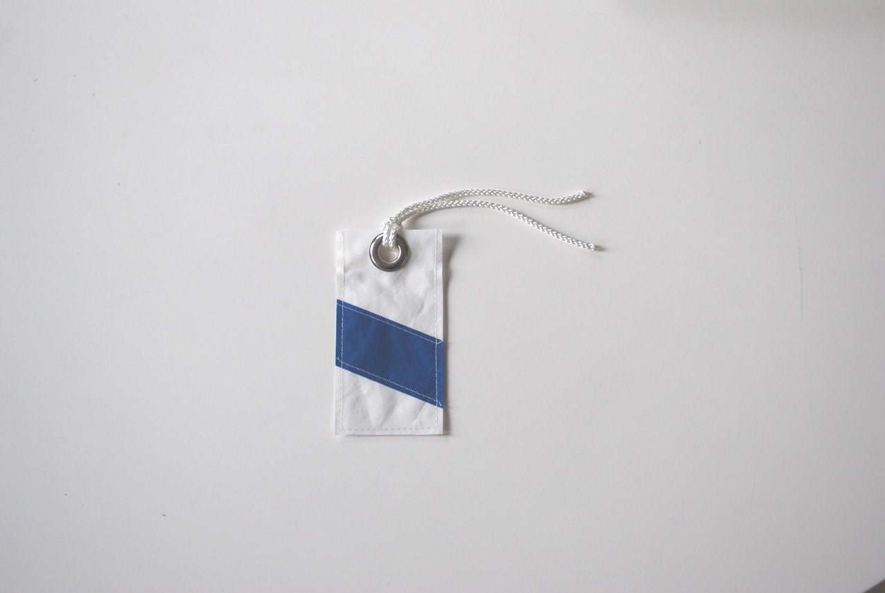 Sailor's Luggage Tag - Blue Stripe