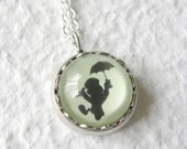 Jiminy Cricket's Shadow Petite Necklace featuring Jiminy Cricket - Inspired from Disney's Pinocchio