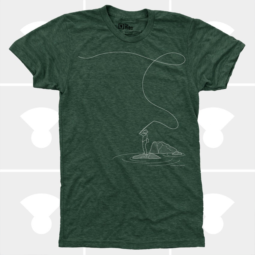 Men T-Shirt: Fly Fishing - You Choose Your T-Shirt Color