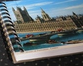 London Vintage Postcard Notebook