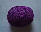 Art, Mixed Media, Crochet Lace Stone, Original, Handmade, Table Decorations, Home Decor, Art Object, Folk Art, Purple Thread
