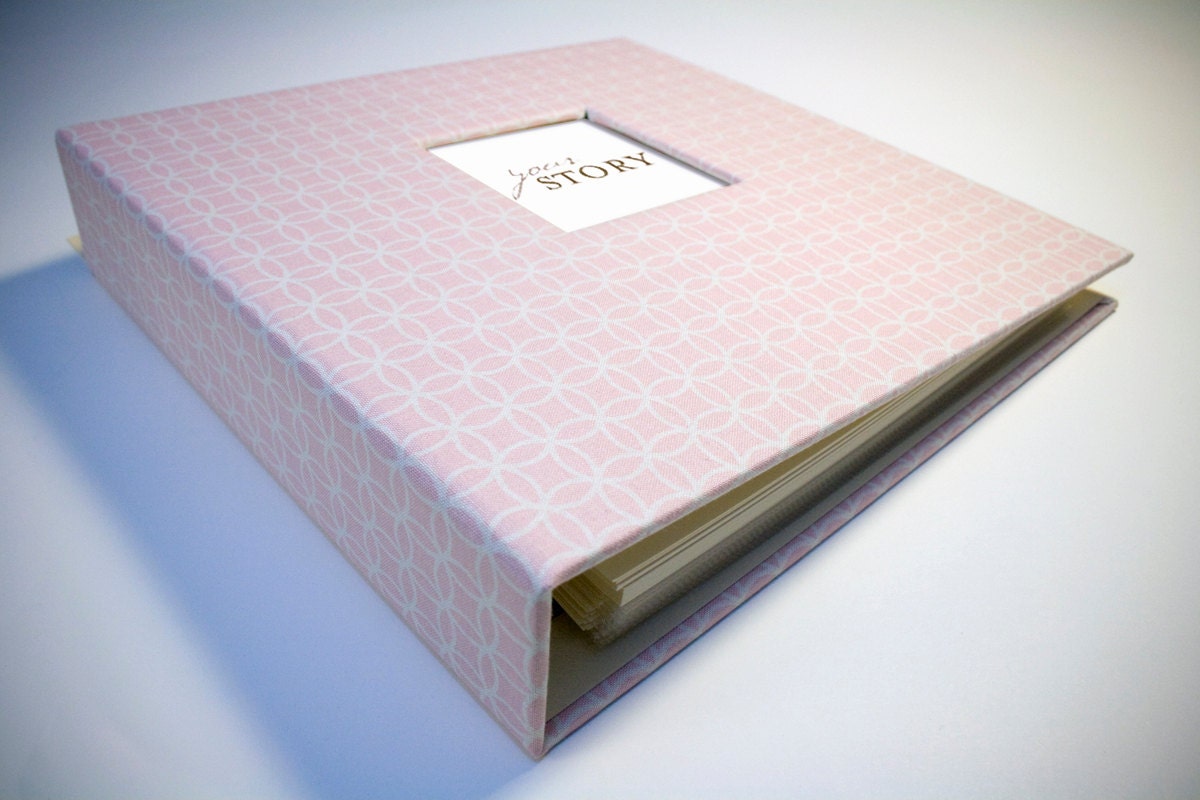 GIRL Modern Baby Memory Book (Whimsy Pink Design, Mod Pink Cover 9.25 x 9.5)