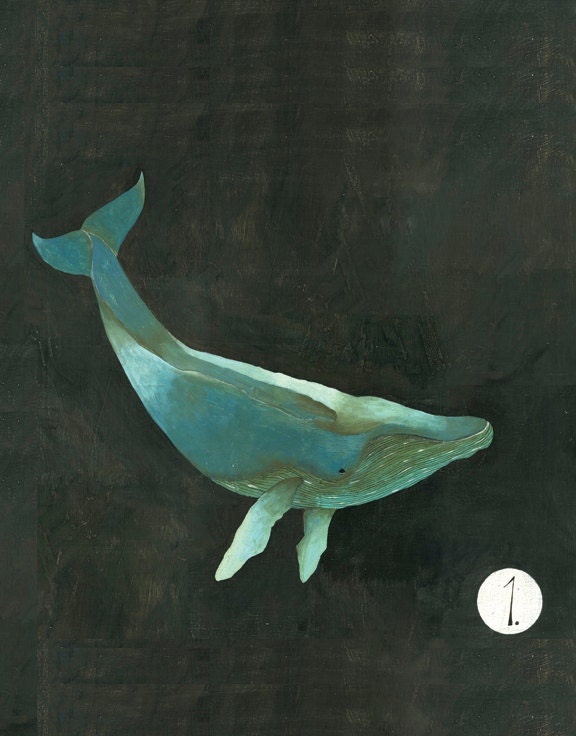 Large Whale Print