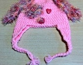 Pink Puppy Dog Crochet Hat
