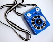 70s "Hot Line" Phone Camera Case No.4 (blue)