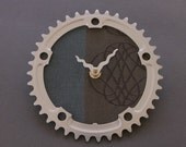 bicycle clock - brown geometry