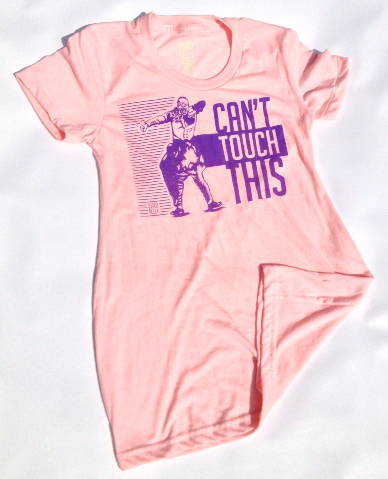 Can't Touch This Maternity Tshirt in Peach Pink (Made in USA)