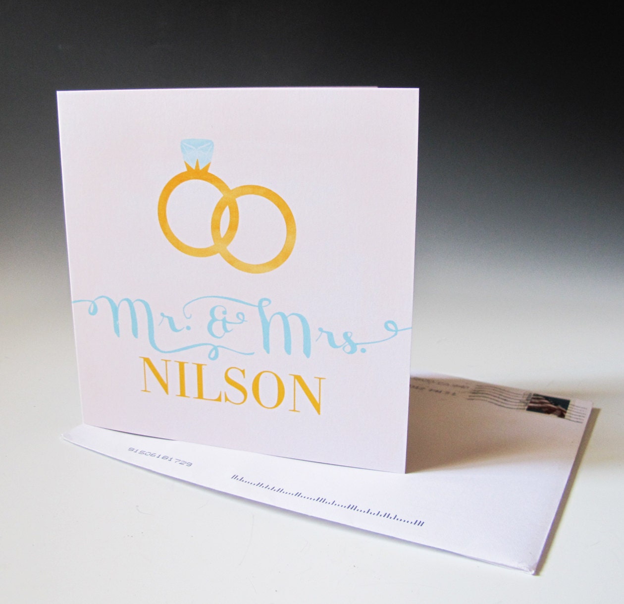 When you're late ordering a personalized gift here's a card that let's someone know that a gift is on the way - Gift Annoucement