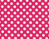 Spot On Dots Hot Pink Polka Dots 1/4 inch by  Robert Kaufman Designer Fabrics by the Yard