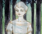 ACEO Original Watercolor Painting Ghost Girl "Pearlie" by Amy Abshier Reyes - TheBrilliantMagpie ACEO Original Watercolor Painting Ghost Girl "Pearlie" by Amy Abshier Reyes - TheBrilliantMagpie