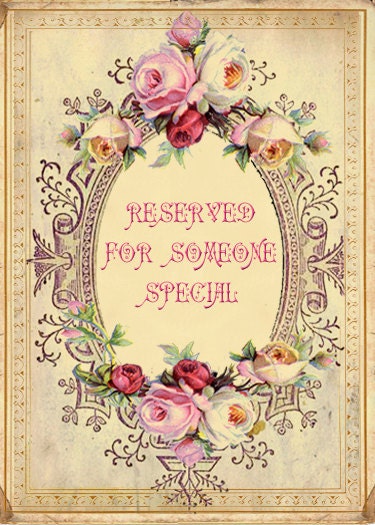 Reserved for Sarah