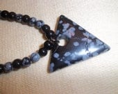 Abraxas Choker Snowflake Obsidian Black Obsidian