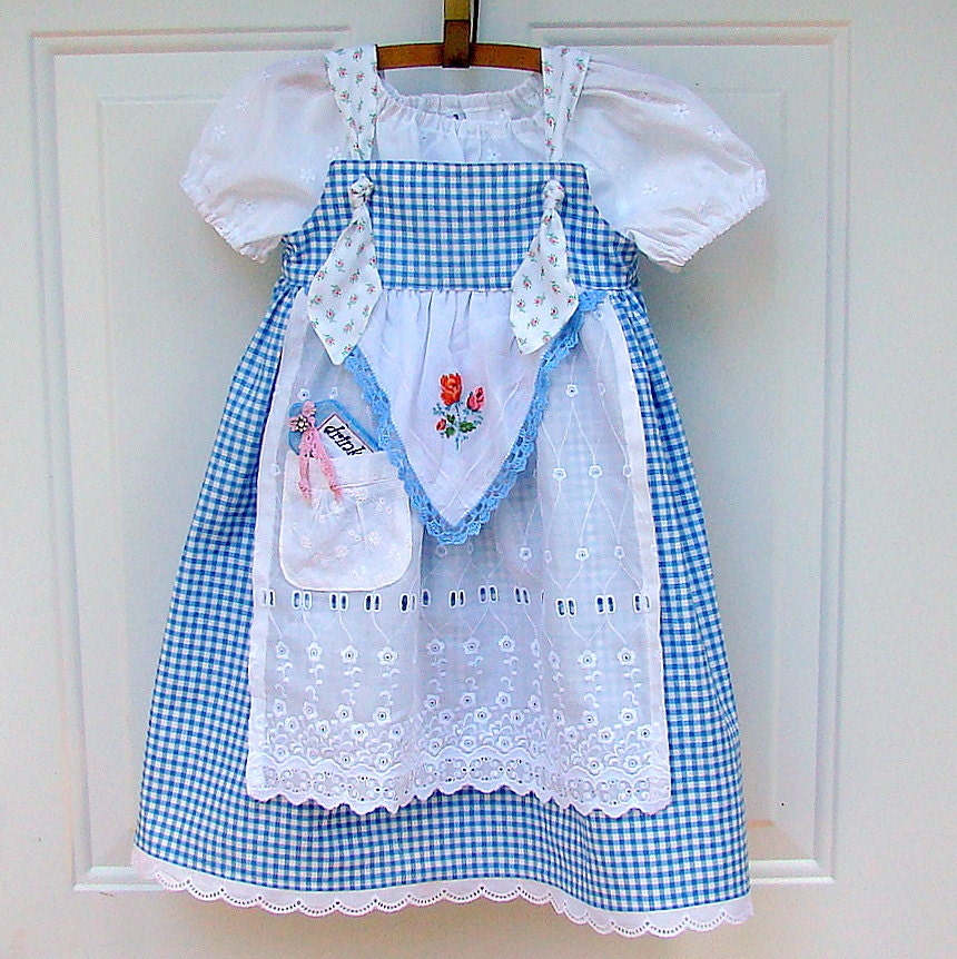 Alice Tea Party Apron Knot Dress with Lace Key & Drink Me Bottle  CHOOSE 6M - 6 years