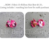 M2M Custom Boutique Single Childrens Bow