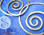 NEW Super Spiral Large Gauged Earwires EFLG8G03, Earrings, Jewelry Findings