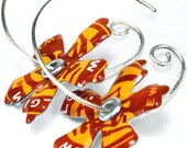 New Belgium Beer Recycled Jewelry Bottle Cap Earrings