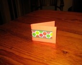 Duct tape wallet for somebody with style--gaffer tape day glow and polka dots
