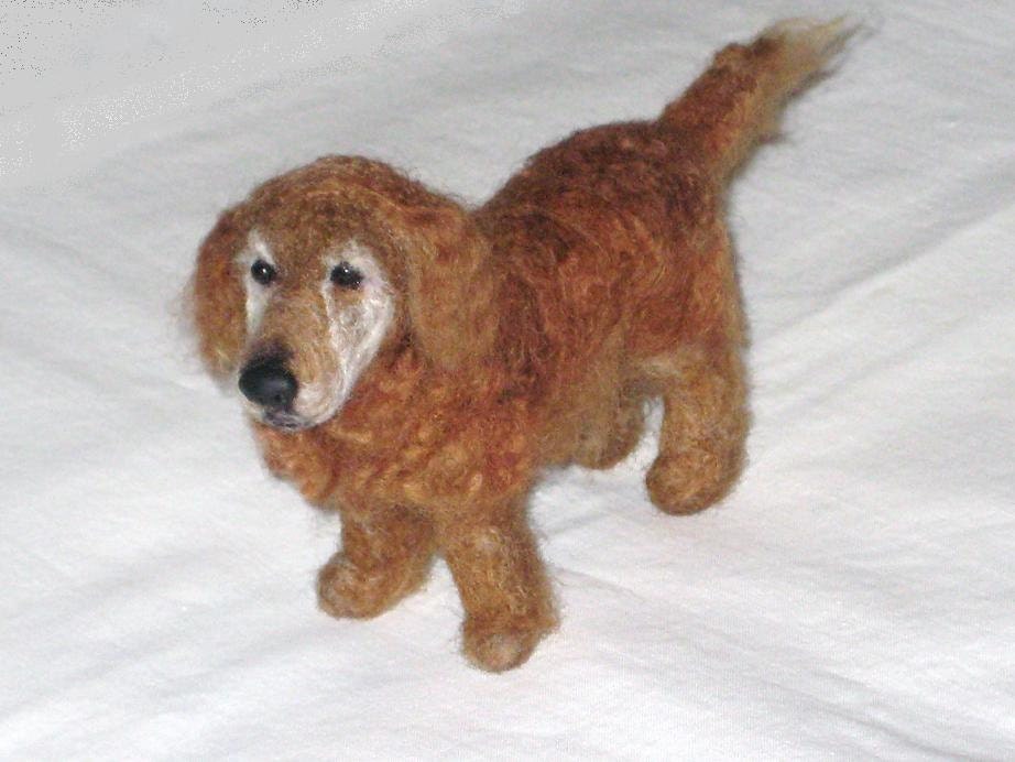 Needle Felted Dog / Custom Miniature Sculpture of your pet Cute by GERRY