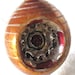 1940s Indented Orange Striped Christmas Ornament