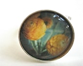 Ranunculus Ring - Floral Art Ring - Photo Ring