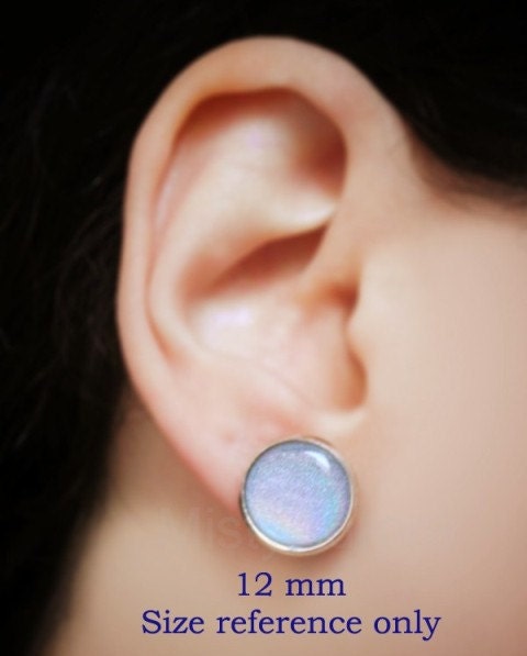 Mint Green Chevron Stud Earrings - Mint Pastel Jewelry - Mint Chevron Earring Posts
